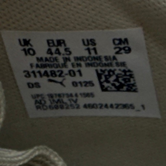 Puma Softride Symmetry Fuzion LS Desert Dust Snow Men's Size 11 Sneaker 0061 - Picture 6 of 6